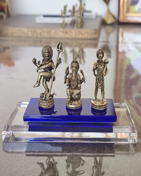 Divine Trio Brass Idol Set