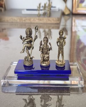 Divine Trio Brass Idol Set